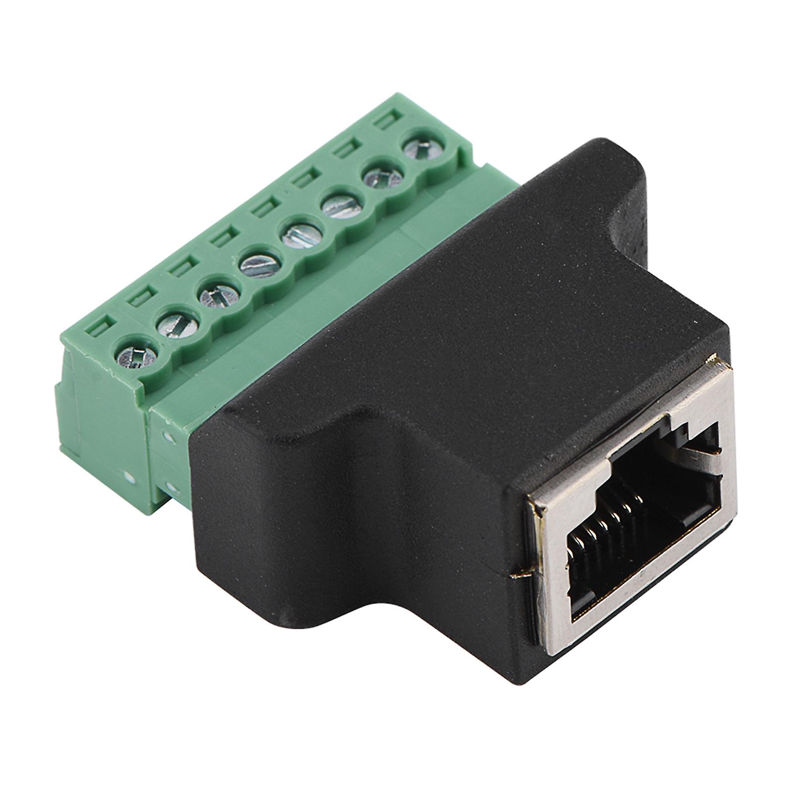 Connettore femmina RJ45 a terminale a vite a 8 pin per accessori di connessione Ethernet DVR