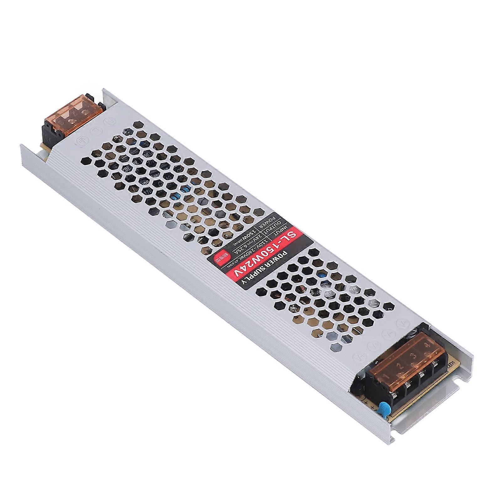 LED Power Supply Ultra Thin 110V‑240VAC AC Input 24V 6.25A 150W Output Converter for Light