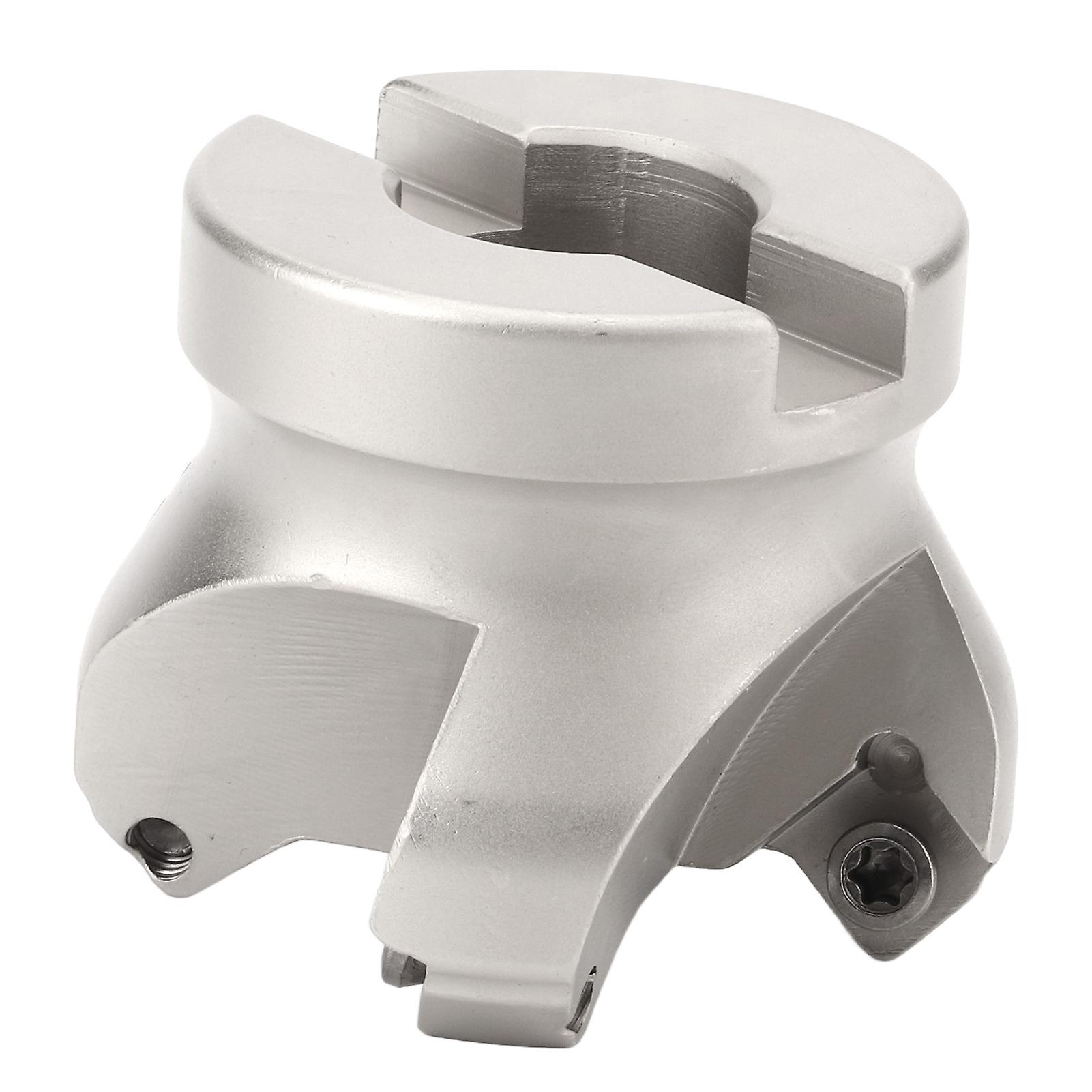 4 Flute Face Mill Cutter Head with 10 Inserts Robust Oxidation Resistance for Metal Processing