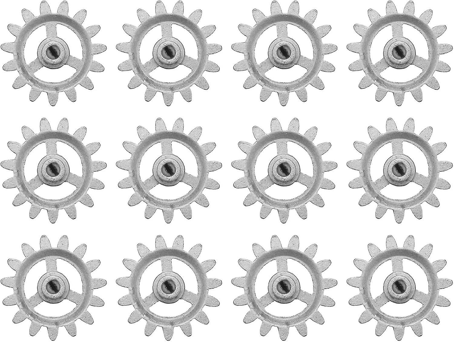 12PCS 耐用齿轮耐热配件 DIY 零件自动旋转迷你五金轮铝制 - q37