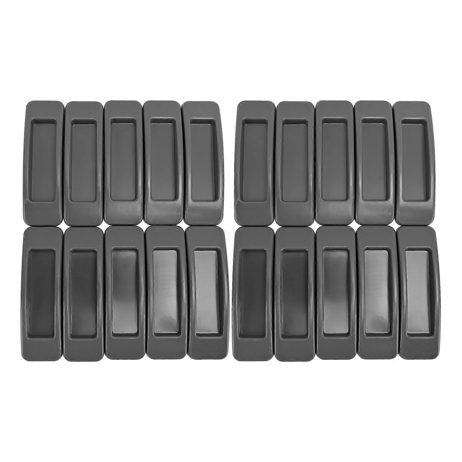 10 Sets Recessed Door Handles Multipurpose Punch Free Flush Pull for Glass Closet Window