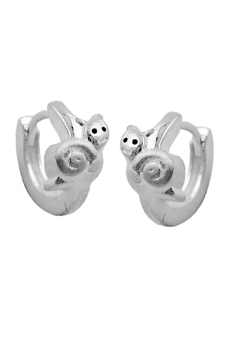 Hoop Earrings Snail Silver 925 - Gl93103