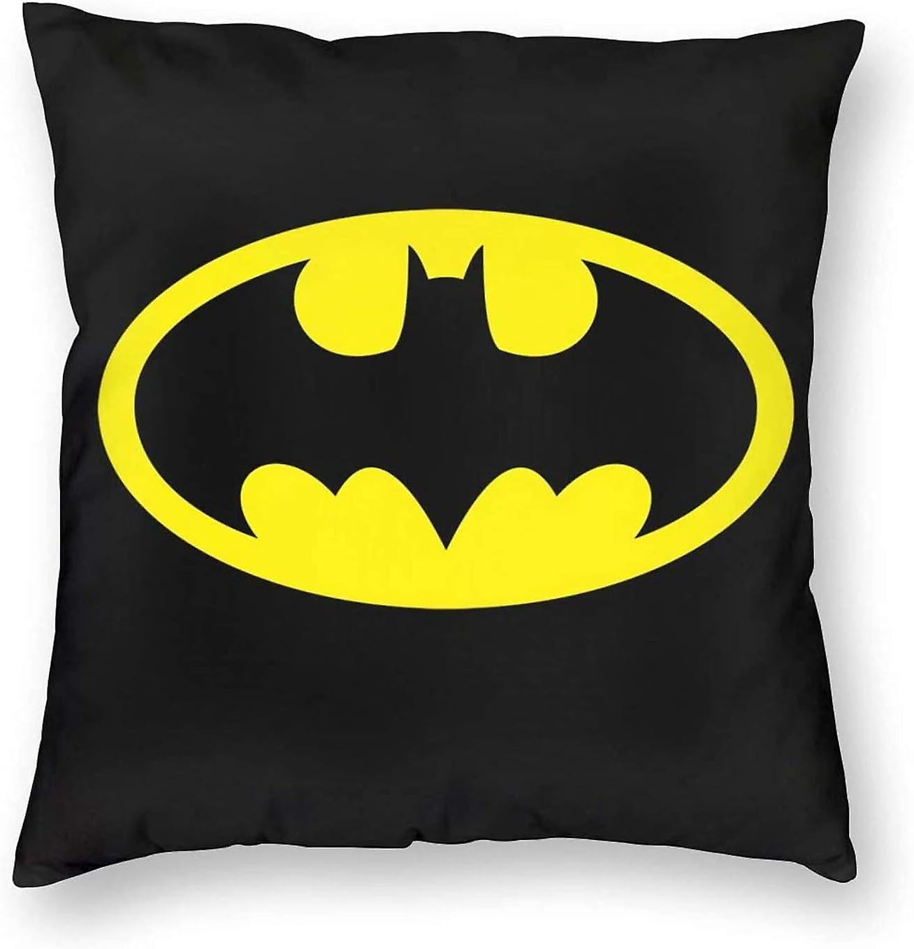 マーベルスパイダーマンスロー枕カバーマーベルアベンジャーズクッションカバーの装飾柔らかく快適な枕カバー-バットマン-18x18 AA-44