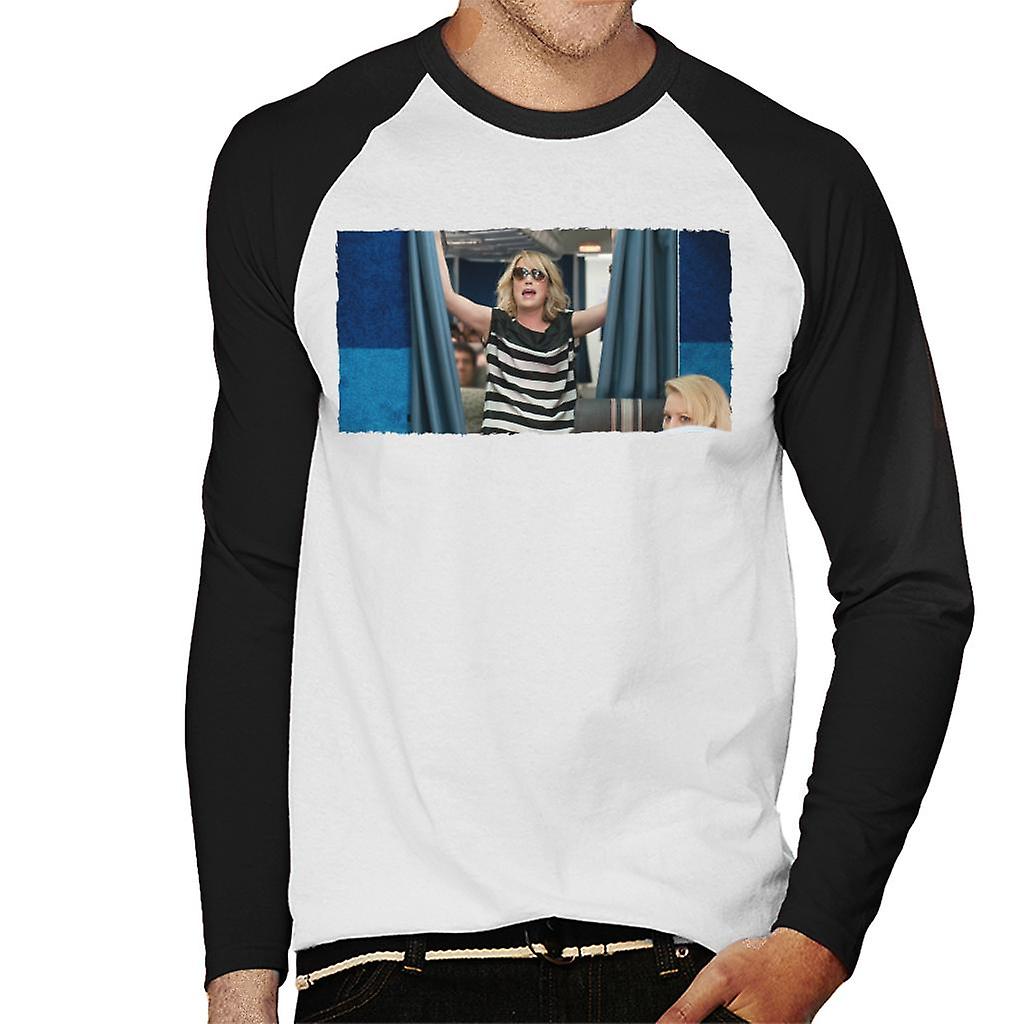 Bridesmaids Annie Airplane Freakout Men's Baseball Long Sleeved T-Shirt