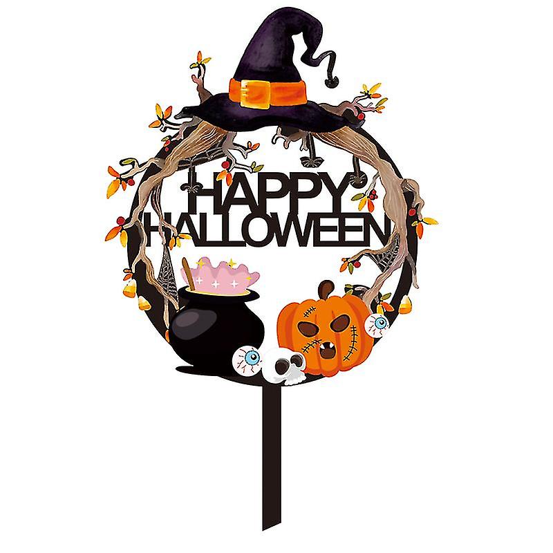 2pcs Cake Topper For Halloween Decorations