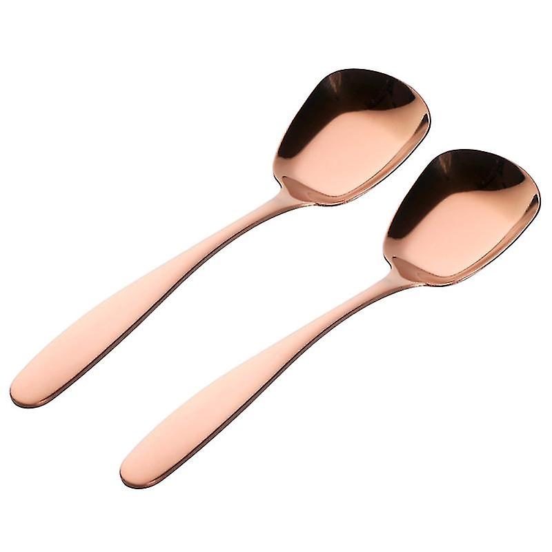 2pcs Chinese Style Dessert Spoon