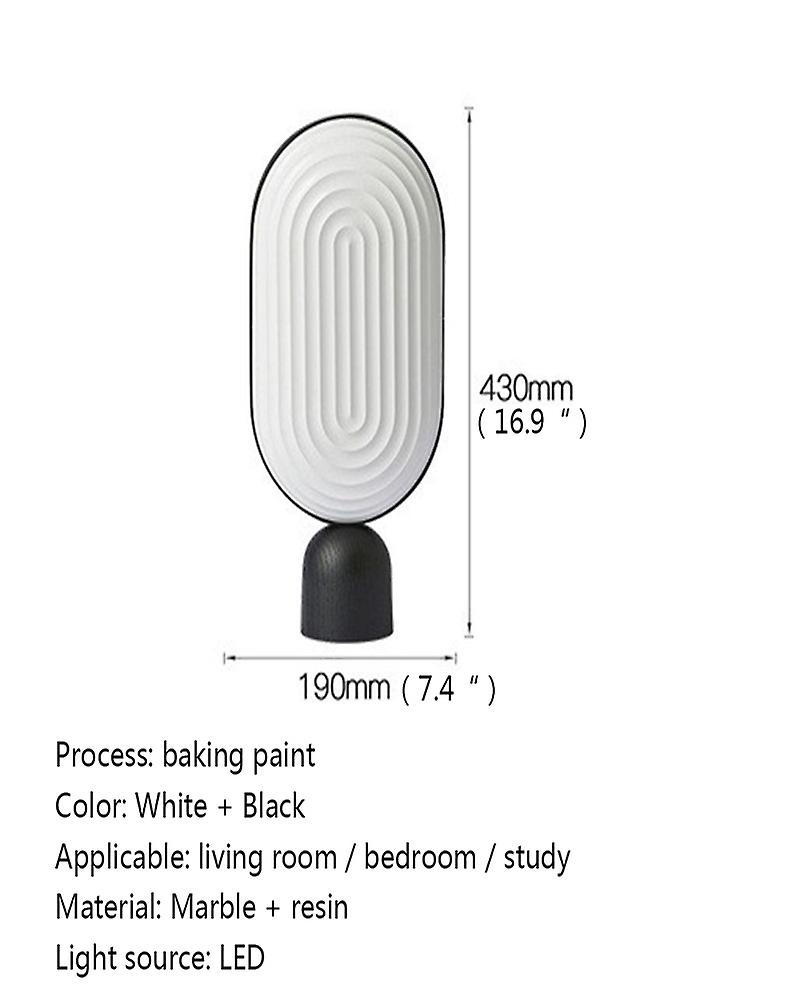 Nordic Simple Table Lamp Contemporary Marble Desk Light Led For Home Bedside Decoration