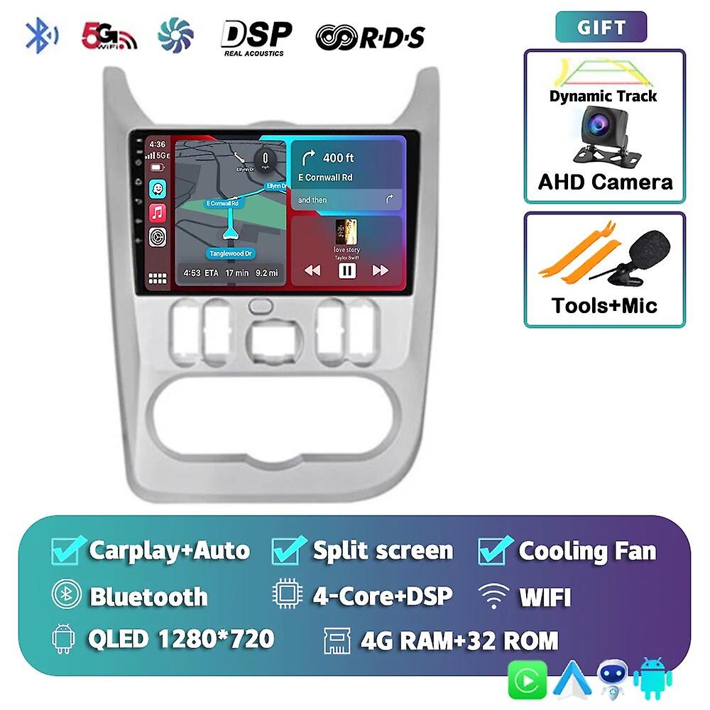 Android13 Car Radio For Renault Logan 1 Sandero 2009 2010 2011-2015 Multimedia 2din 4g Wifi Gps Navigation Carplay Dvd Head Unit