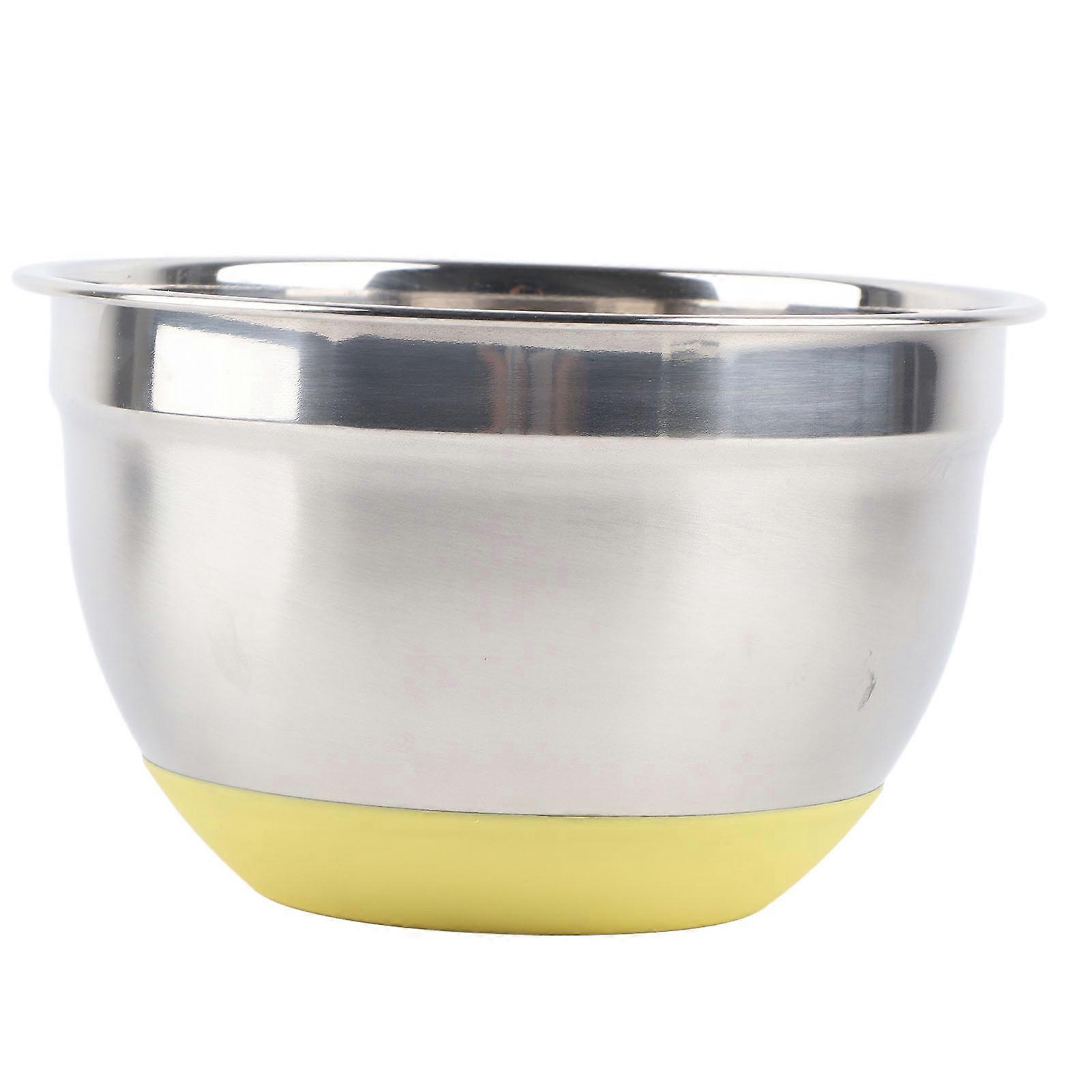 Egg Beating Bowl Baking Basin Stainless Steel Mixing Bowl with Scale for Kitchen Use1.4L