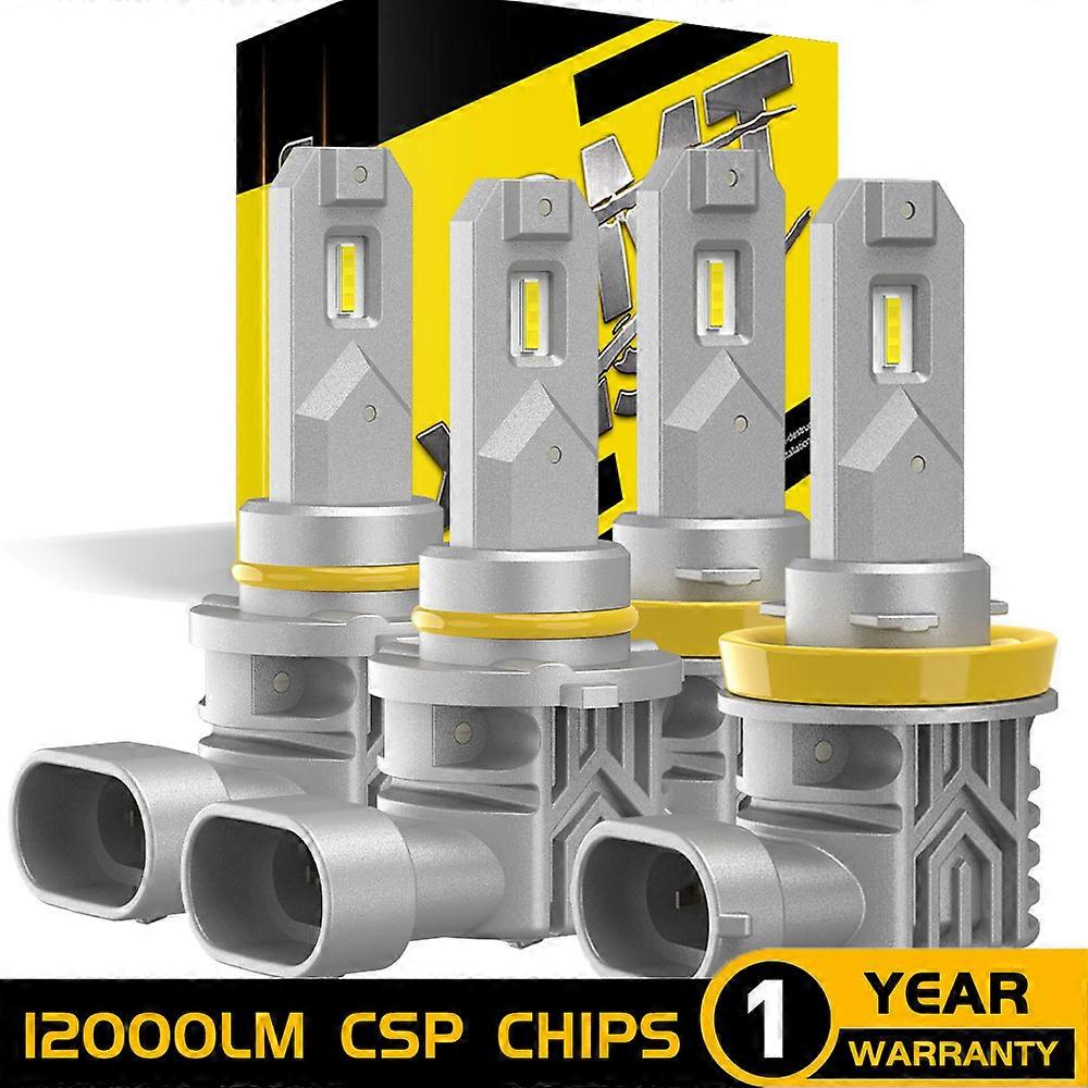 2Pcs CANBUS H11 car light Led H16JP H8 LED CSP 9006 HB4 9005 H10 9145 LED Fog Daytime DRL Lamp White Yellow Switchback Dual Color