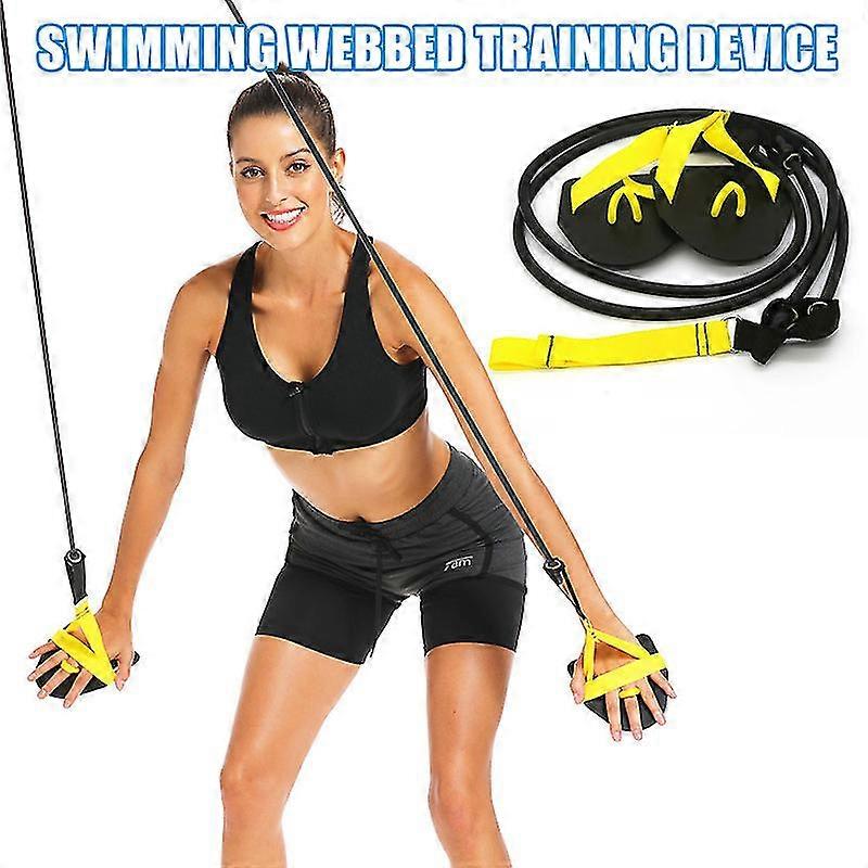 מאמן כוח זרוע שחייה עם סנפירי ההנעה לשחייה רצועות תרגיל התנגדות לשחייה שנקבעו ל