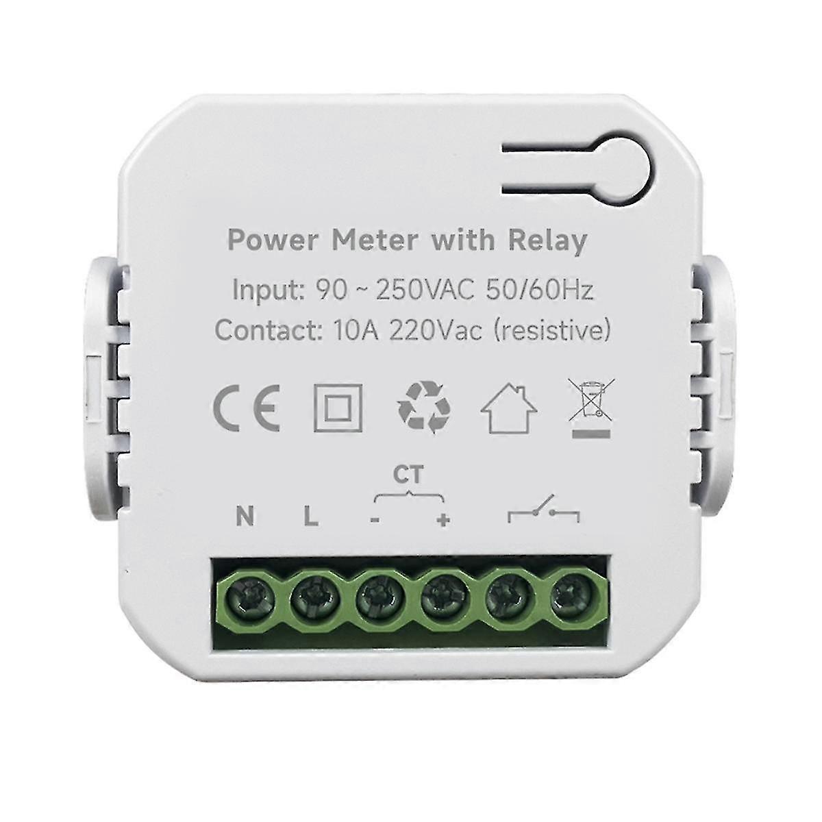 Tuya Smart Wifi Energy Meter With Open Circuit Current Transformer Clamp Kwh Power Monitor For Goo