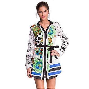 Desigual Af L Women's Tropical White Neusifu Shirt