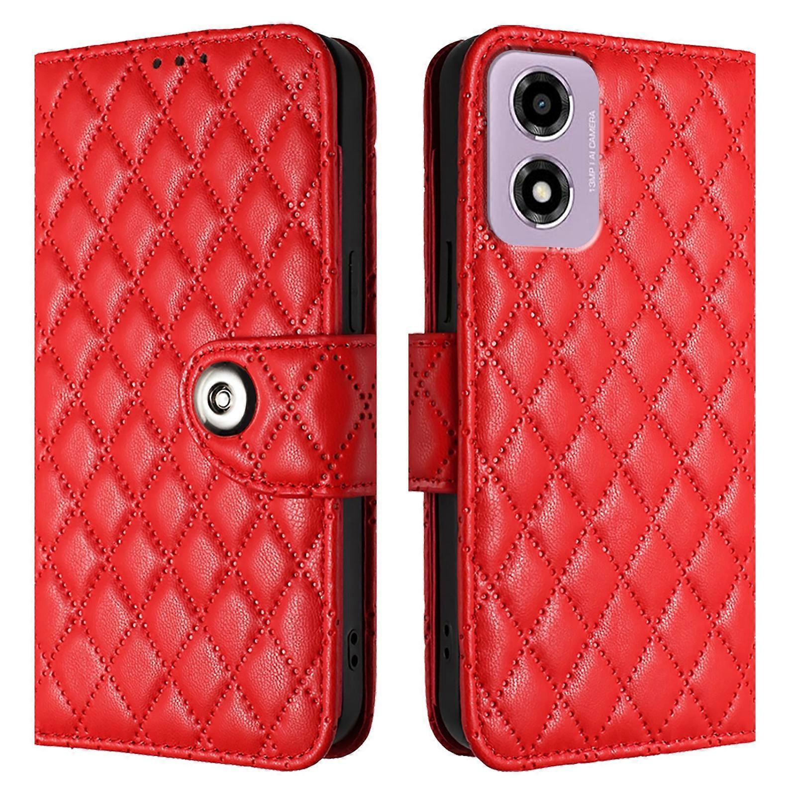 Leather Phone Case For Motorola Moto E14