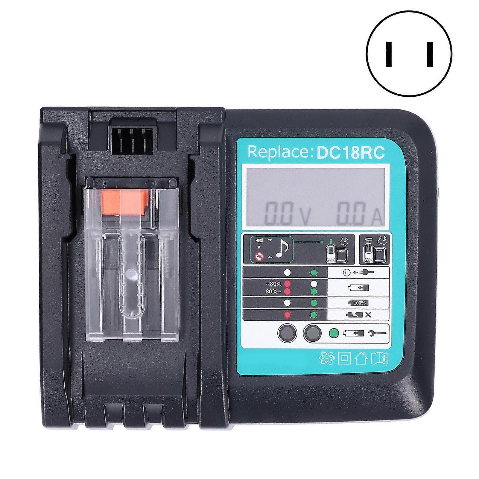 شاحن بطارية ليثيوم ل DC18RC 14.4V / 18V بطارية ليثيوم أيون BL1860 BL1430 سلسلة 100?240VUS التوصيل