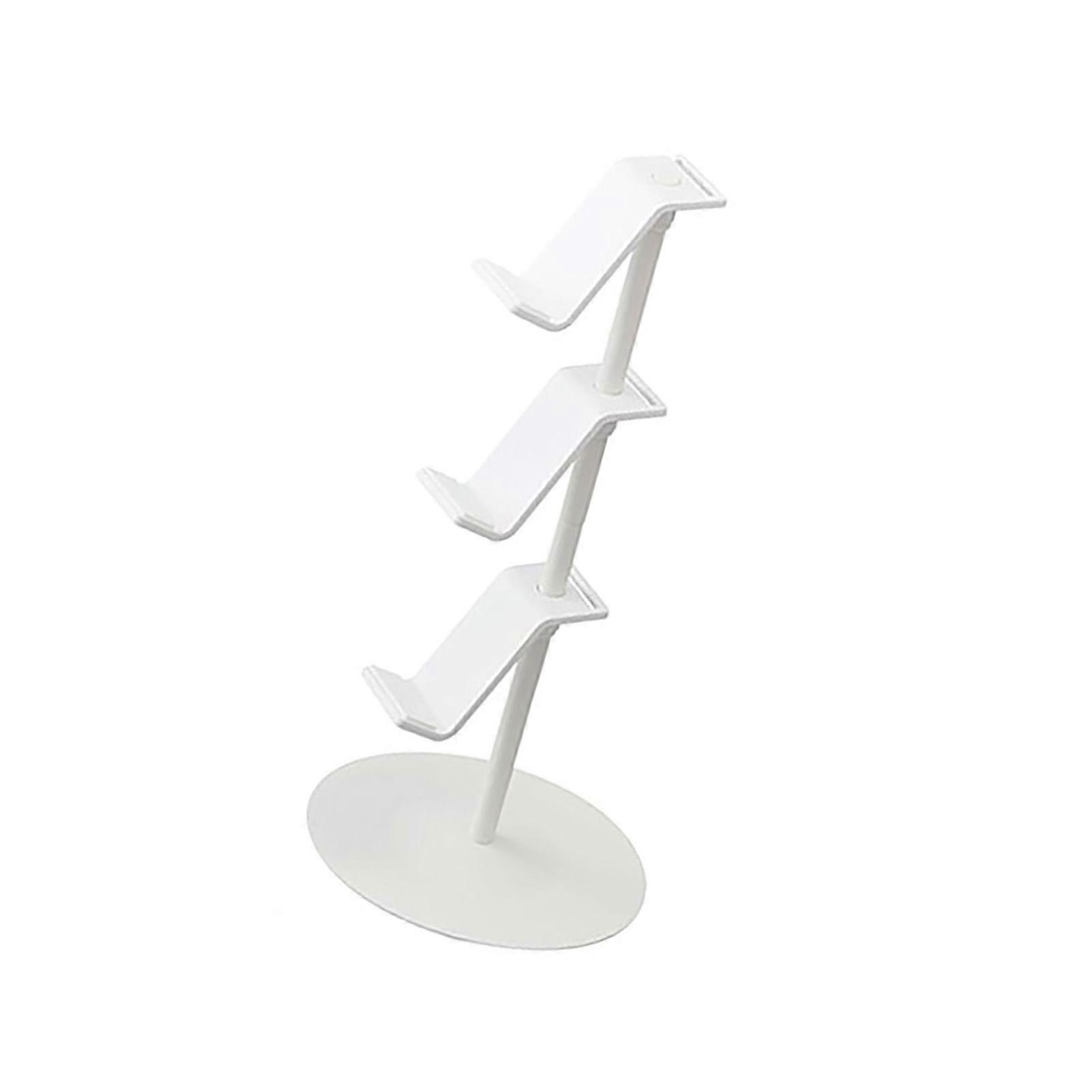 3 Layer Game Controller Storage Rack Hollow Headphone Game Console Controller Holder Stand Organizer for XBOX White