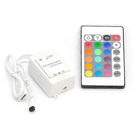 24-Tasten-Wireless-RGB-LED-Lichtcontroller Ir-Fernbedienung 12-V-Dimmer