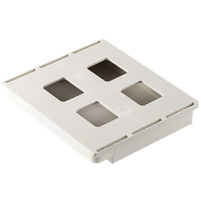 Under Desk Drawer Adhesive Storage Box for Office Pen Holder Sorting Box Kitchen Fork Storage Tray Organizer ,Gray Large