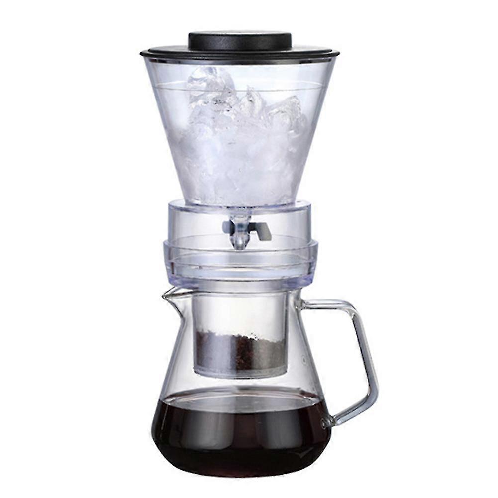 Ice Drip Coffee Pot Glass Coffee Maker Regulatable Dripper Filter Cold Brew Pots Ice Brewer
