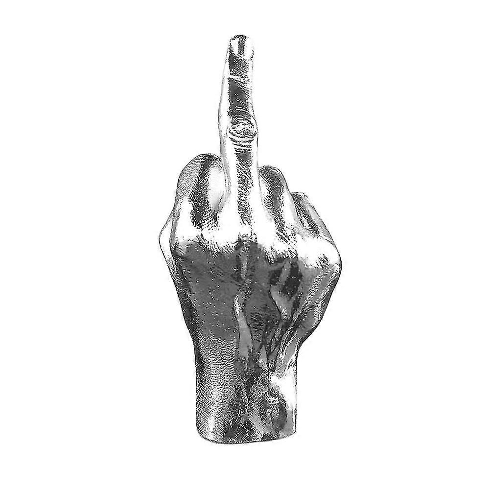 Personalized Middle Finger Tabletop Decoration Funny Resin Middle Finger Statue Simple Home Desktop Ornament