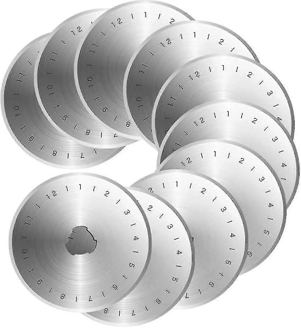 Replacement Blades 45mm Compatible Rotary Cutters With Storage Case 10 Pieces