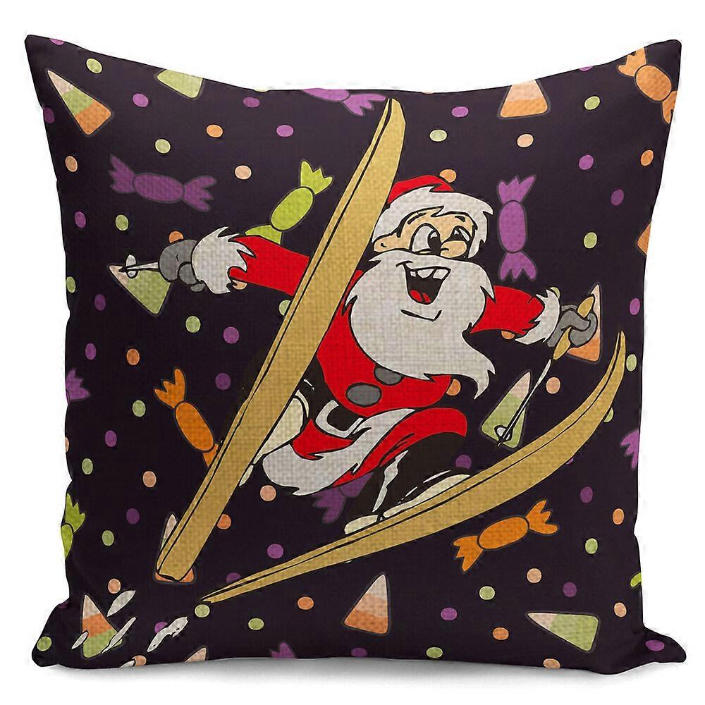 クッションカバーサンタクロースプレゼンツXamsギフトホーム装飾枕カバーデザイン644jpjcjh