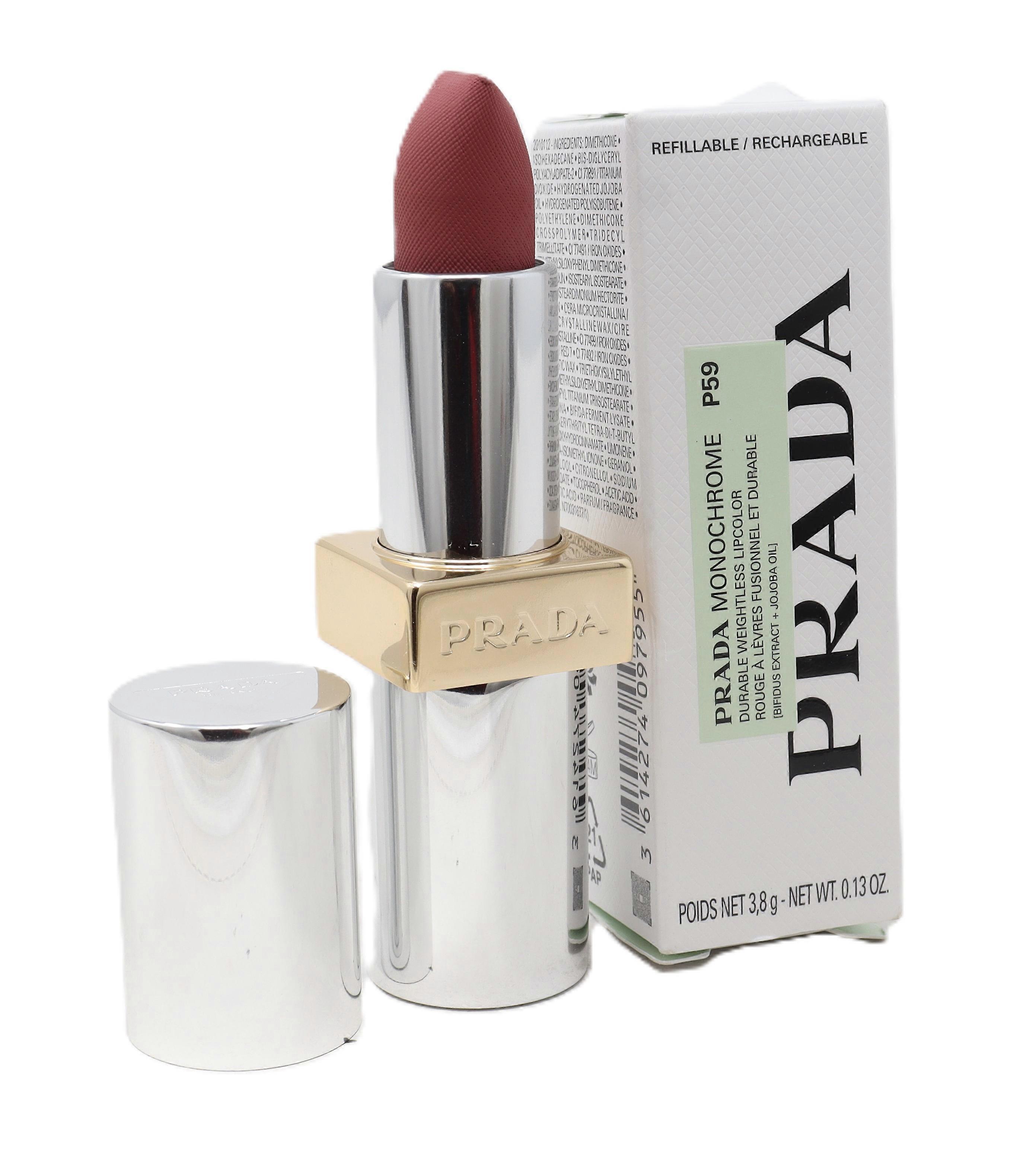 Prada Monochrome Hyper Matte Refillable Lipstick 0.13oz/3.8g New With Box