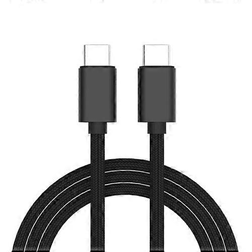 100W 3A PD USB-C / Type-C Male to USB-C / Type-C Male Braided Data Cable