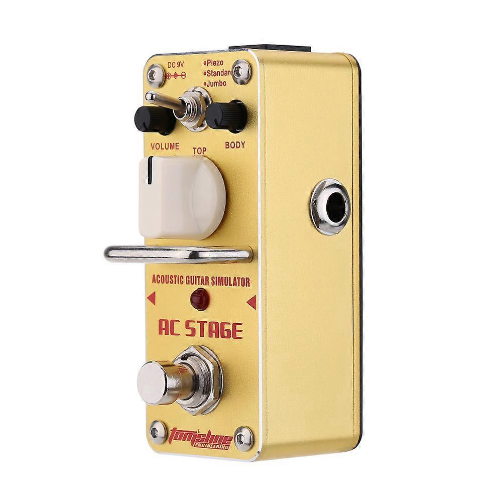 Aroma RC STAGE Aas-3 ακουστικός προσομοιωτής μίνι μέγεθος εφέ κιθάρας πεντάλ True Bypass Ποδοδιακόπτης Εφέ κιθάρας Πίνακας πεντάλ