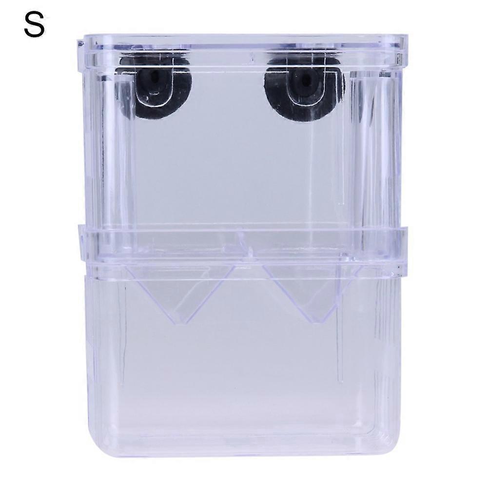 Acrylic Transparent Double Layer Aquarium Fish Breeding Isolation Box Incubator
