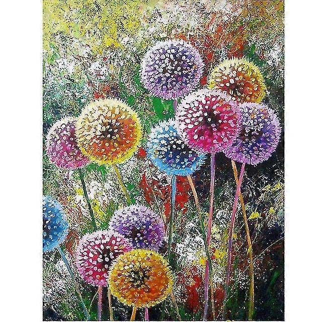 ダイヤモンド刺繍美しいタンポポラインストーンフルドリルダイヤモンドモザイクフローラルシリーズベッドルーム装飾ギフトの画像