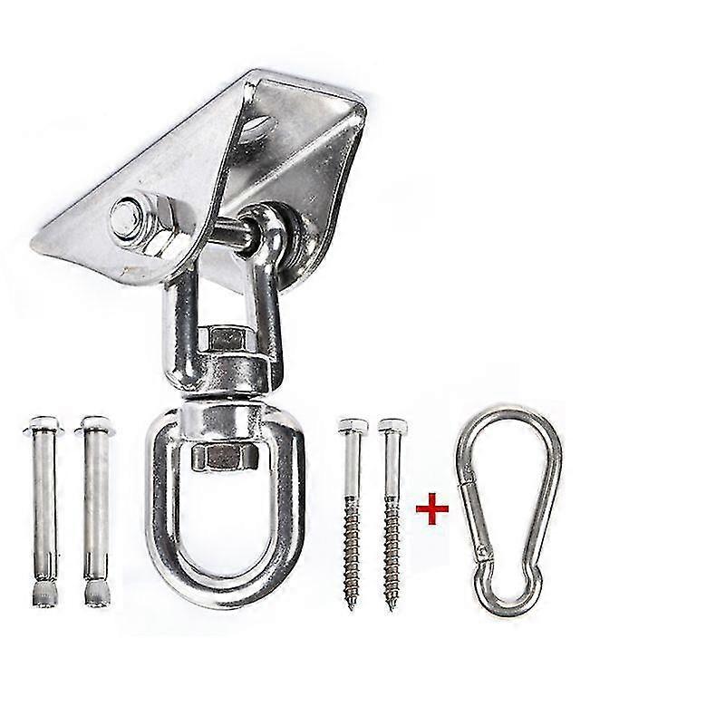 1 Set Of Heavy Swing Hanger 450kg Stainless Steel 360 Rotary Kit Suspension Hook