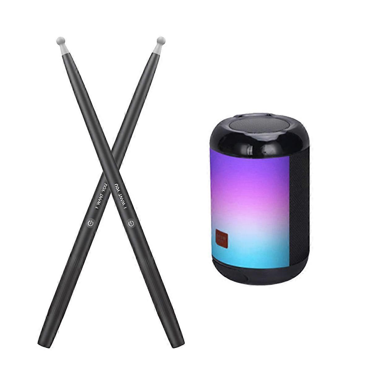 Bærbar elektronisk lufttrommel somatosensorisk trommel med trommestikke elektronisk tromme musikkinstrumenter