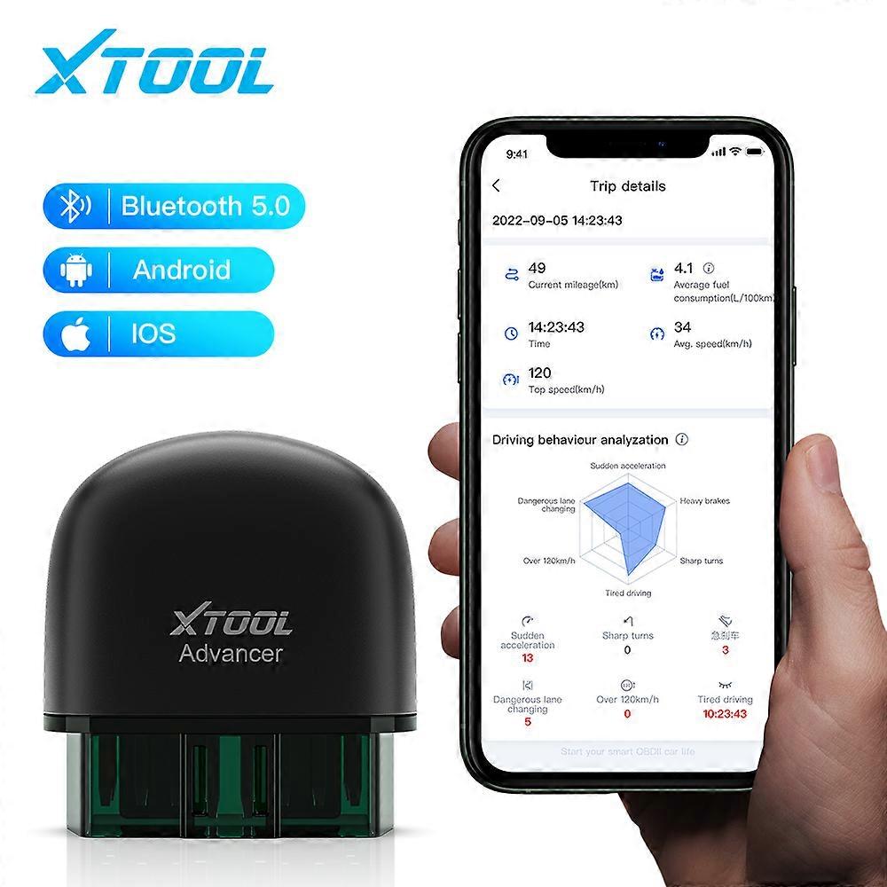 Advancer AD20PRO All Systems Diagnostic Bluetooth OBD2 Scanner Car Code Readers &amp; Scan Tools for iPhone &amp; Android