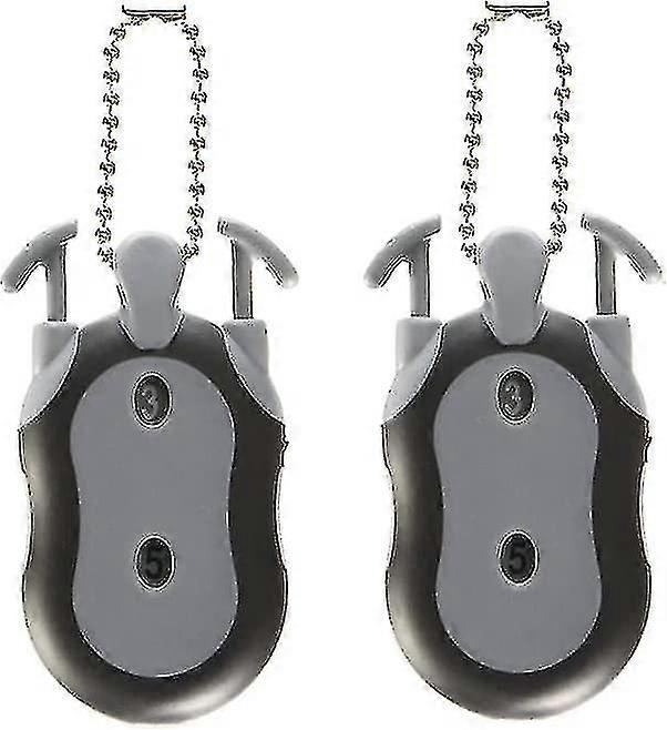 Golf Score Counter Golf Stroke Counter 2-in-1 Dual Dial Handheld Clicker Counter For Counting And Golf Scoring (grey 2pcs) a