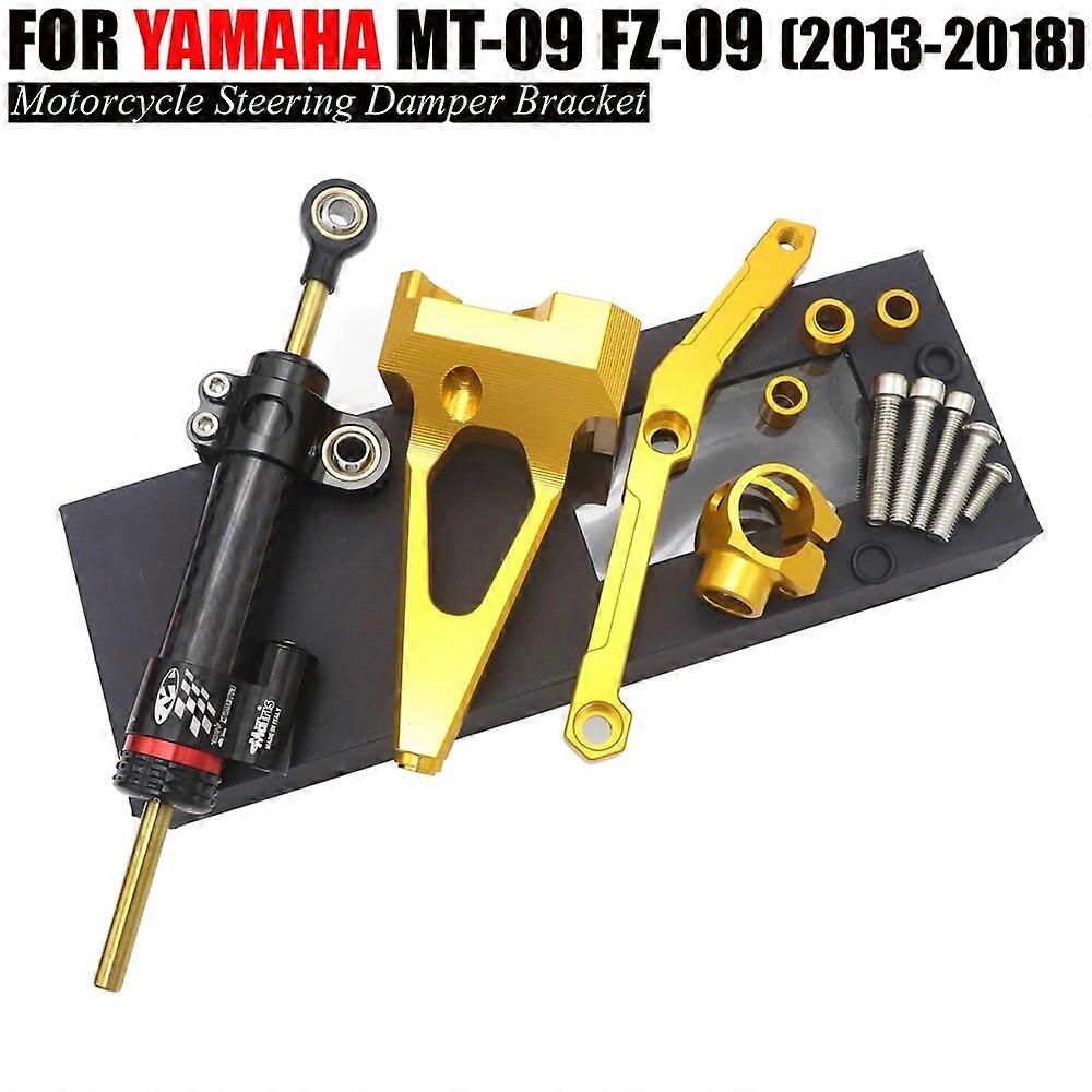Dla YAMAHA MT-09 FZ-09 MT 09 MT09 FZ09 Akcesoria motocyklowe Amortyzator skrętu ze wspornikiem 2013 2014 2015 2016 2017 2018