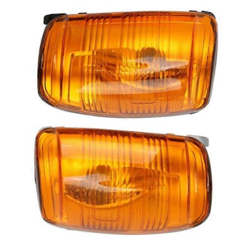 Right + Left Car Door Wing Side Mirror Indicator Turn Signal Blinker Amber Clear Lens For Ford Transit MK8 2014-2020 #1847389