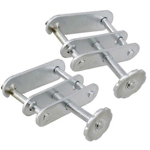 Metal Compressor Screw Pipe Clamps Pipe Control Clamps (silver) (2pcs)