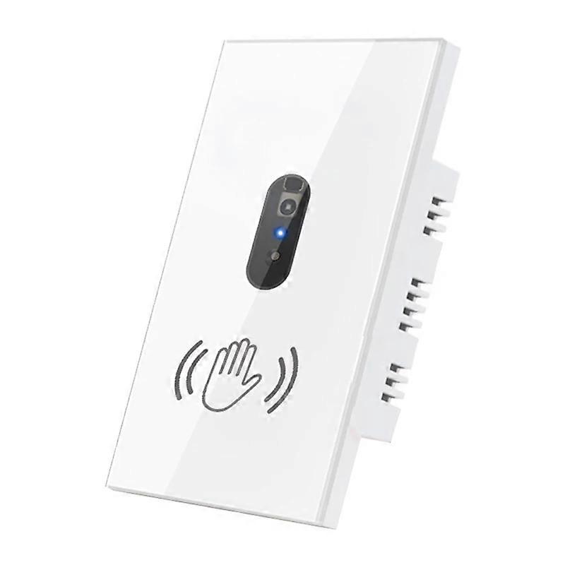 Infrare Wall Smart Light Switch IR Sensor No Need Touch 220V 110V EU US Glass Screen Panel Switch Electrical Power