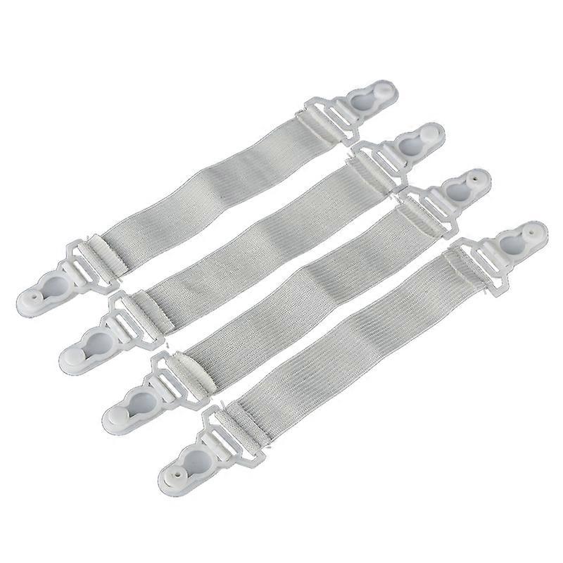 4 Pcs Bed Sheet Mattress Cover Clips Holder Fasteners Antiskid Elastic Band KAESI