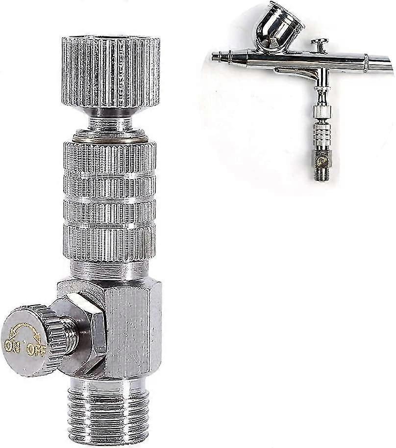 Sprayer Quick Disconnect Coupler Connection Kit Adapter With Sprayer Airflow Adjustment Control Valve (silver) (1pcs)