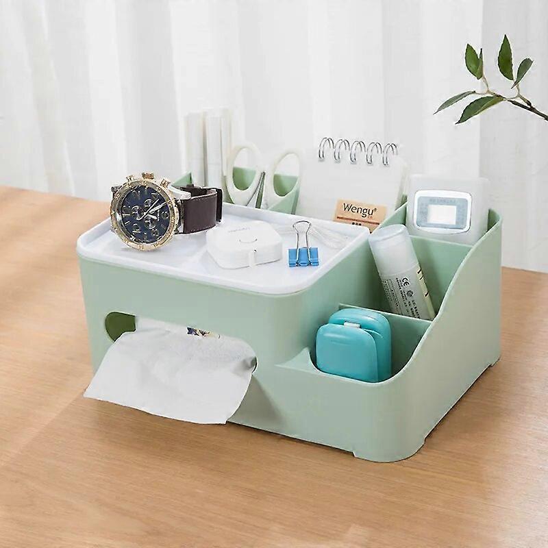 Nordic Multi-function Tissue Box Remote Control Living Room Storage Box Simple Drawing Paper Box Desktop Plastic Cosmetic Box