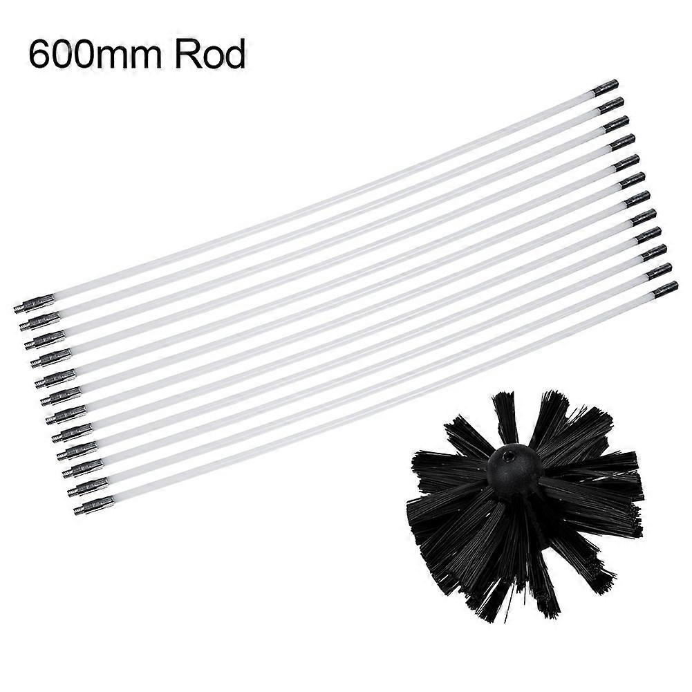 6/8/12Pcs Dryer Duct Vent Long Handle Flexible Rod Chimney Brush Cleaning Tool KAESI