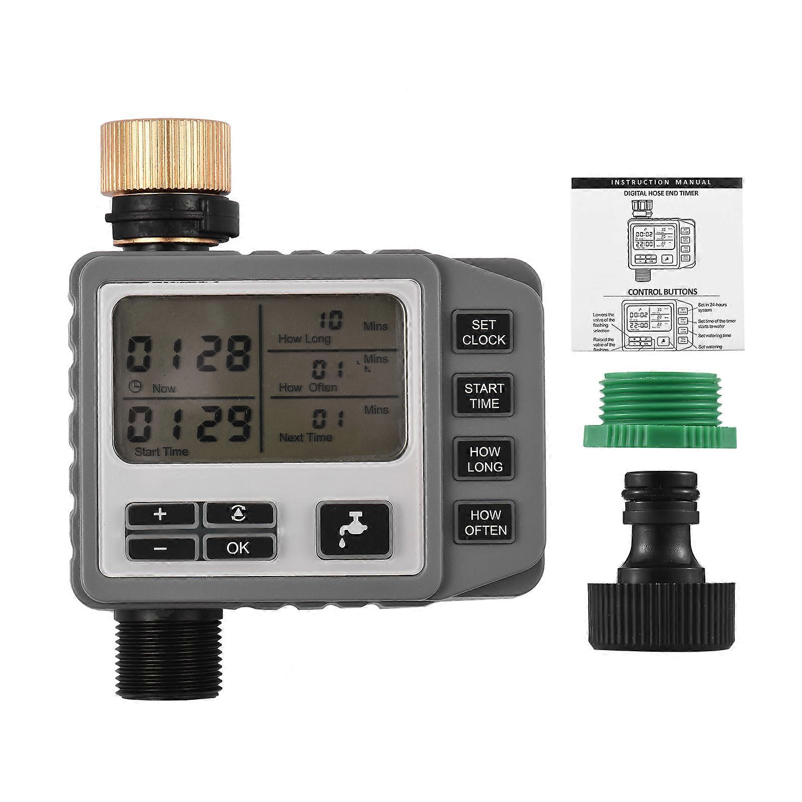 Sprinkler Timer Digital Hose End Irrigation Timer Programmable Outdoor Manual/Automatic Watering System for Gardens Balconies