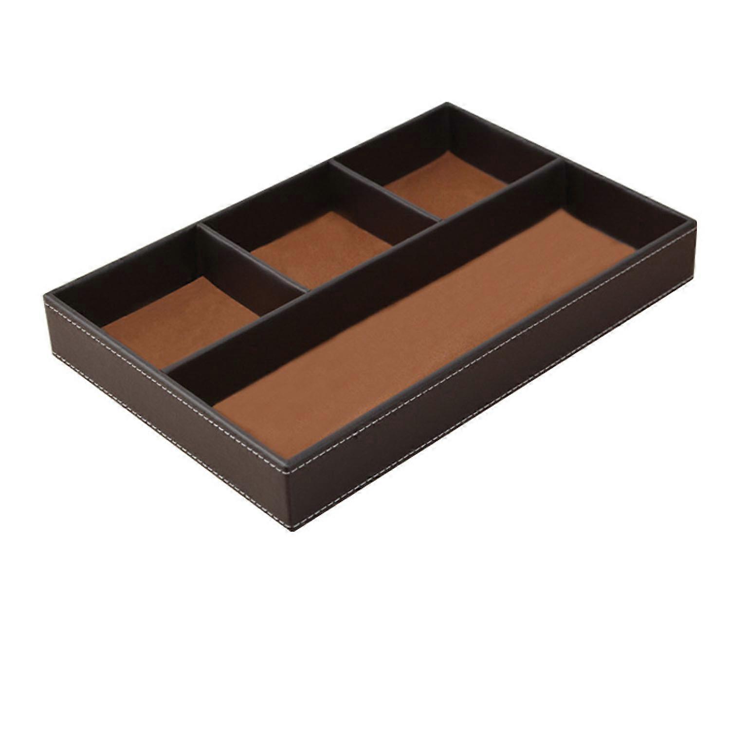 (Bruin) Lederen Valet Tray