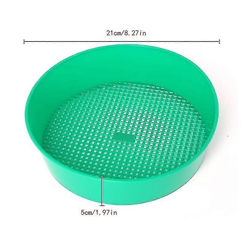 Plastic Garden Sieve Riddle Green For Composy Soil Stone Mesh Gardening Tool