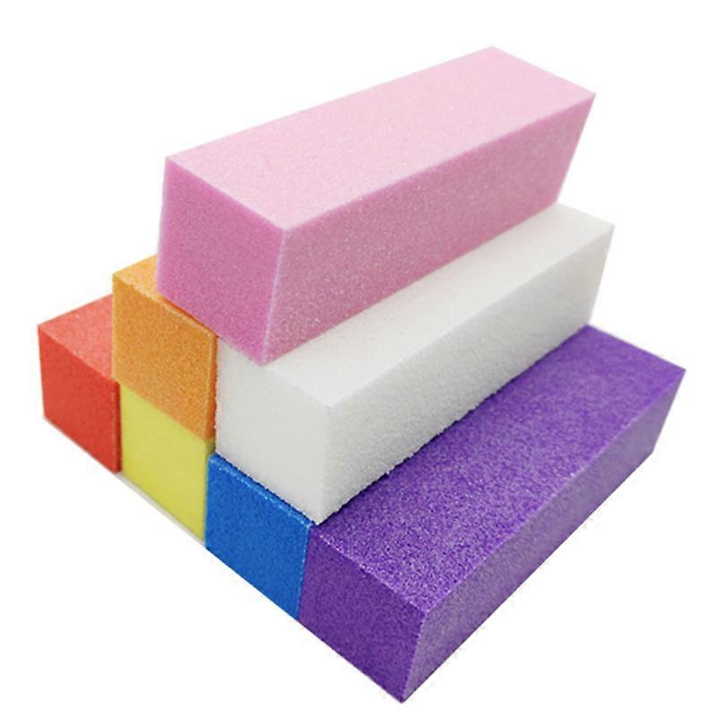 Nail Files and Buffers,  Professional Manicure Tools Kit. Rectangular Nail Buffer Block, 7 Way Nail File & Nail Polishing Buffer