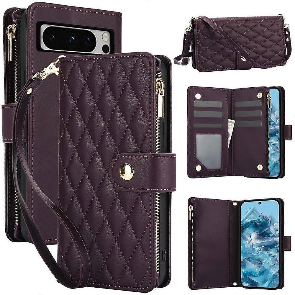 YM016 Zipper Wallet PU Case For Google Pixel 8 Pro