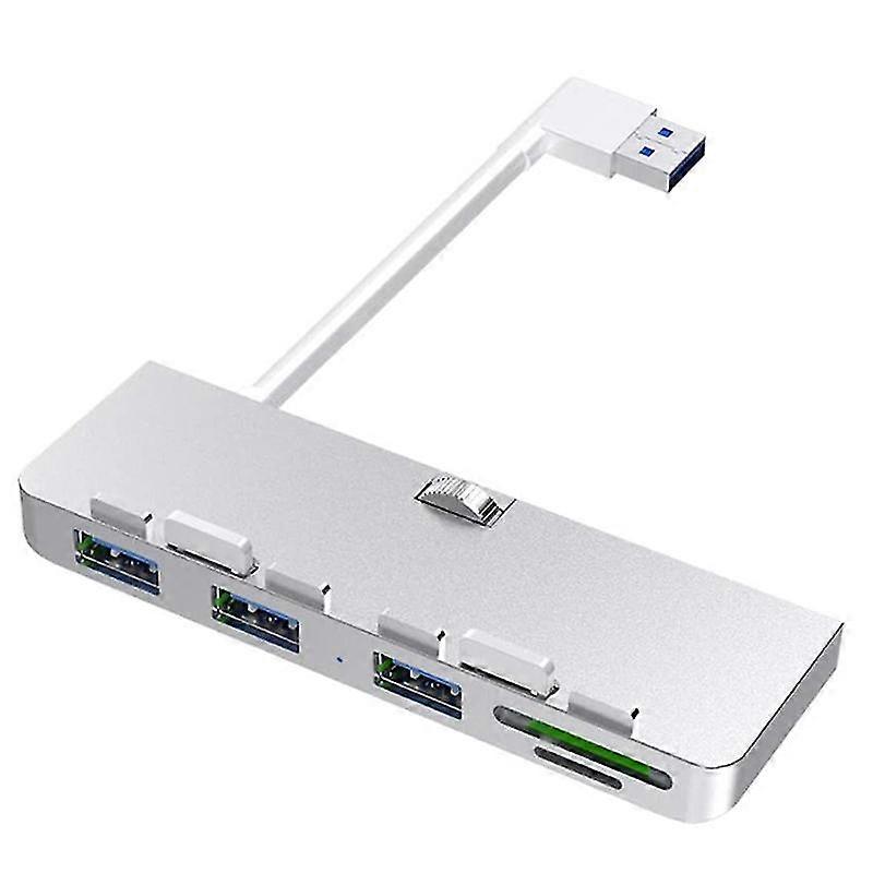 Rocketek Aluminum Alloy Usb 3.0 Hub 3 Port Adapter Splitter With Sd/tf Card Reader For Imac 21.5 27