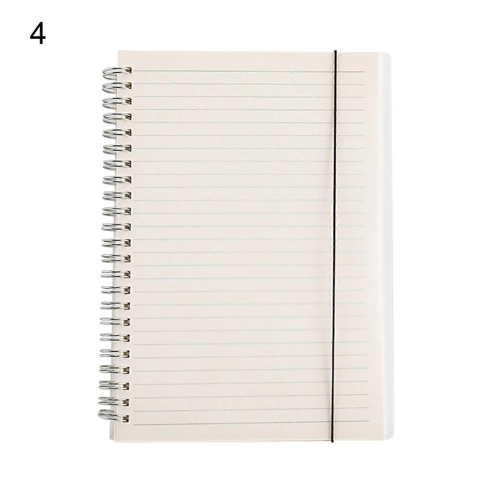 A5 Transparent Cover Spiral Notebook Portable Paper Enjoy Writing School Notebook School Supplies